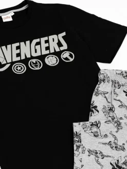 Pyjama's|Loungewear*Vanilla Underground - pyjama met lange pijpen Zwart