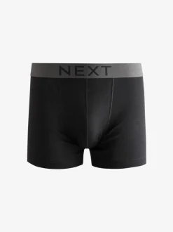 Ondergoed|Ondergoed|Next Zwart - Verpakking van 10 - 100% katoenen boxershorts