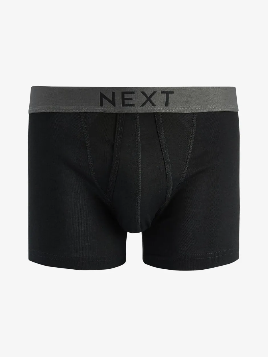 Ondergoed|Ondergoed*Next - Verpakking van 10 - A-frontboxershorts van 100% zuiver katoen Zwart
