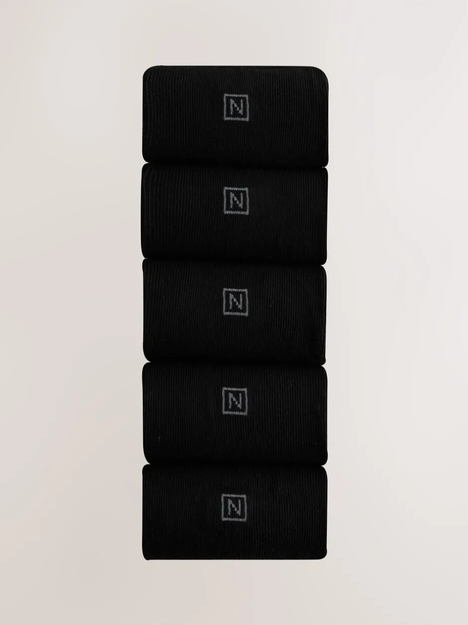 Sokken|Sokken*Next - Verpakking van 5 - Comfortabele sokken met verzachte zool Zwart
