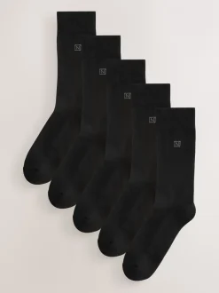 Sokken|Sokken*Next - Verpakking van 5 - Comfortabele sokken met verzachte zool Zwart