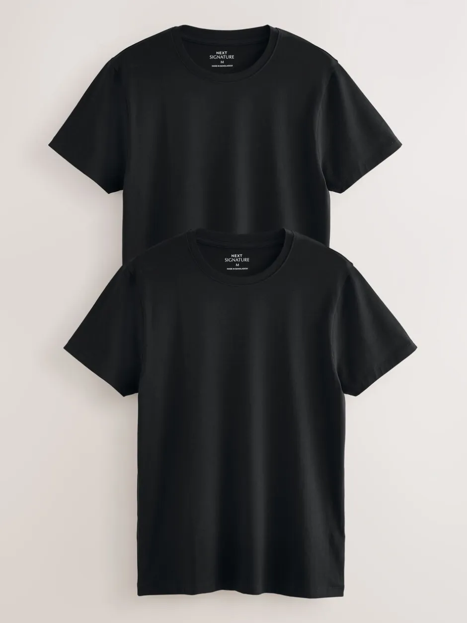 Ondergoed|Ondergoed*Next - Verpakking van 2 - Comfort T-shirt Zwart
