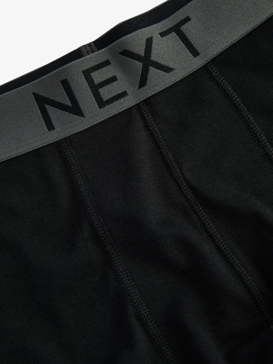 Ondergoed|Ondergoed|Next - Verpakking van 4 - Hipster boxershorts van 100% katoen Zwart