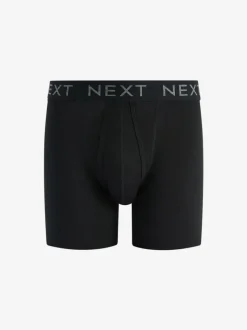 Ondergoed|Ondergoed|Next Zwart - Verpakking van 15 - Sportboxershorts met A-voorkant en langere pijpen