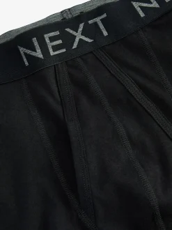 Ondergoed|Ondergoed|Next Zwart - Verpakking van 15 - Sportboxershorts met A-voorkant en langere pijpen