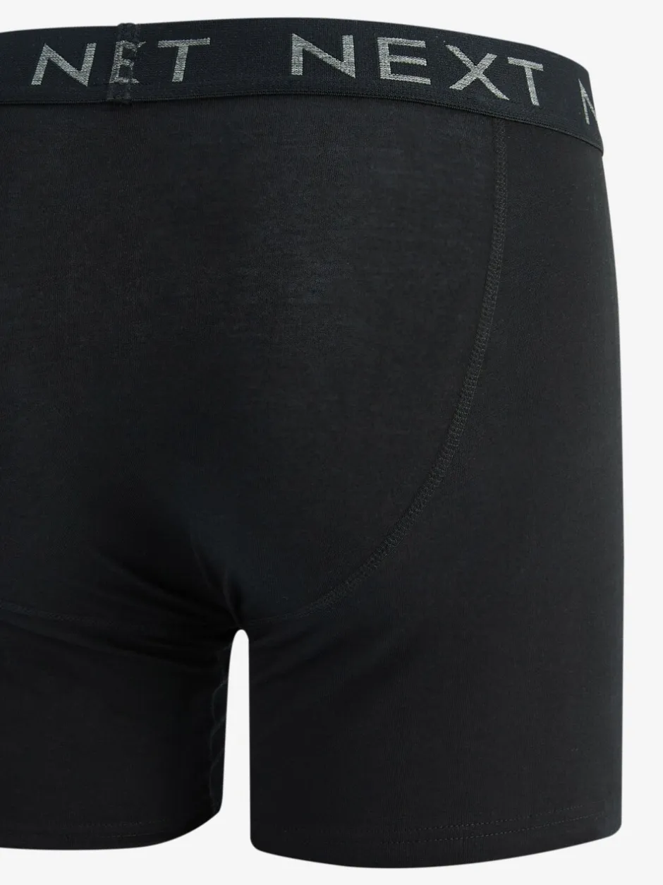 Ondergoed|Ondergoed|Next Zwart - Verpakking van 15 - Sportboxershorts met A-voorkant en langere pijpen