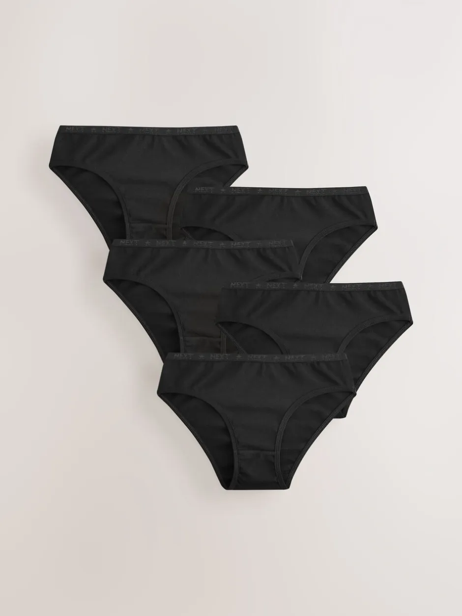 Alle Ondergoed*Next - Verpakking van 5 bikinibroekjes (5-16 jr) Zwart