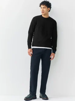 Gebreide Kleding*Next Zwart - Verpakking van 2 regular-fit zacht aanvoelende truien met ronde hals