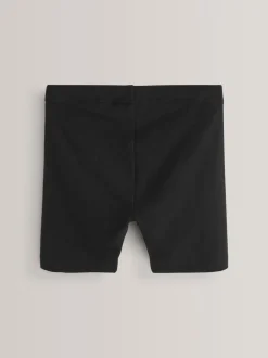 Shorts En Rokken*Next - Verpakking van 5 stretchy fietsshorts met hoog katoengehalte (3-16jr) Zwart