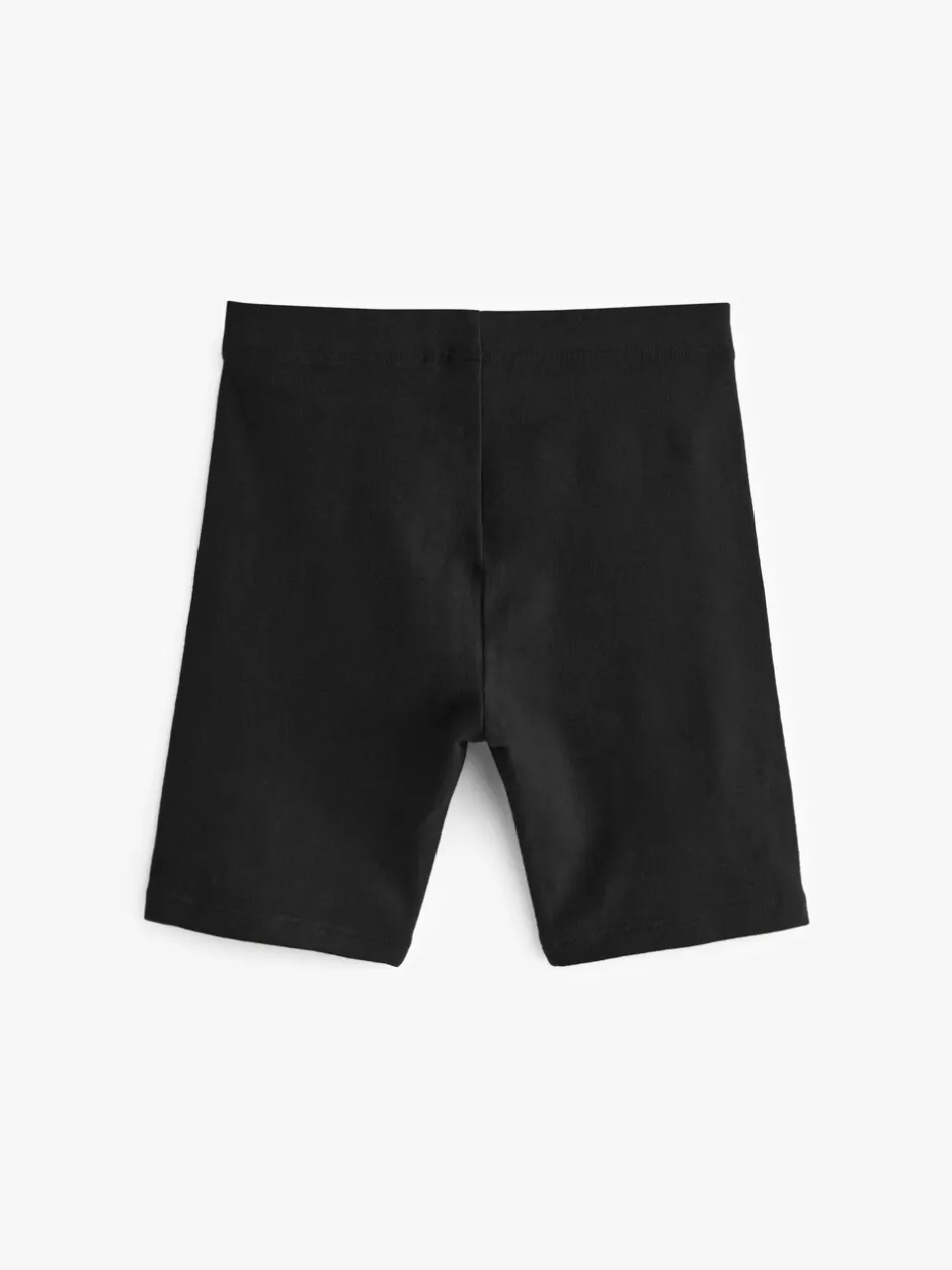 Schoolkleding|Shorts En Rokken*Next - Verpakking van 5 stretchy fietsshorts met hoog katoengehalte (3-16jr) Zwart
