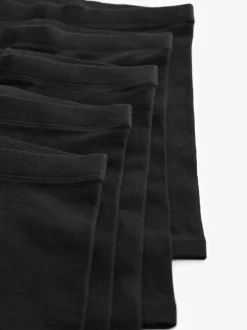 Schoolkleding|Shorts En Rokken*Next - Verpakking van 5 stretchy fietsshorts met hoog katoengehalte (3-16jr) Zwart