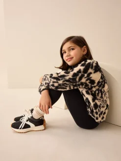 Sneakers|Sneakers|Next Zwart - Vetersneakers met dikke zool