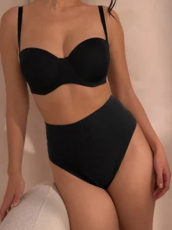 Shapewear*Next - Vormgevend slipje met buikcorrectie van premium katoenmix Zwart