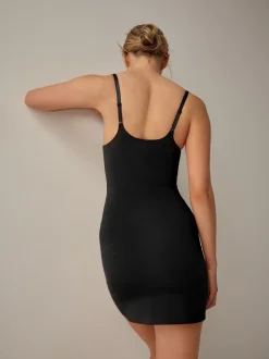 Shapewear*Next - Vormgevende medium verstevigende premium katoenen Wear Your Own Beha slip Zwart