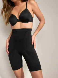 Shapewear|Next - Vormgevende naadloze slip voor gladdere dijen met stevige buikcorrectie Zwart