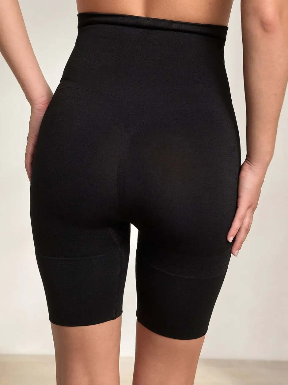 Shapewear|Next - Vormgevende naadloze slip voor gladdere dijen met stevige buikcorrectie Zwart