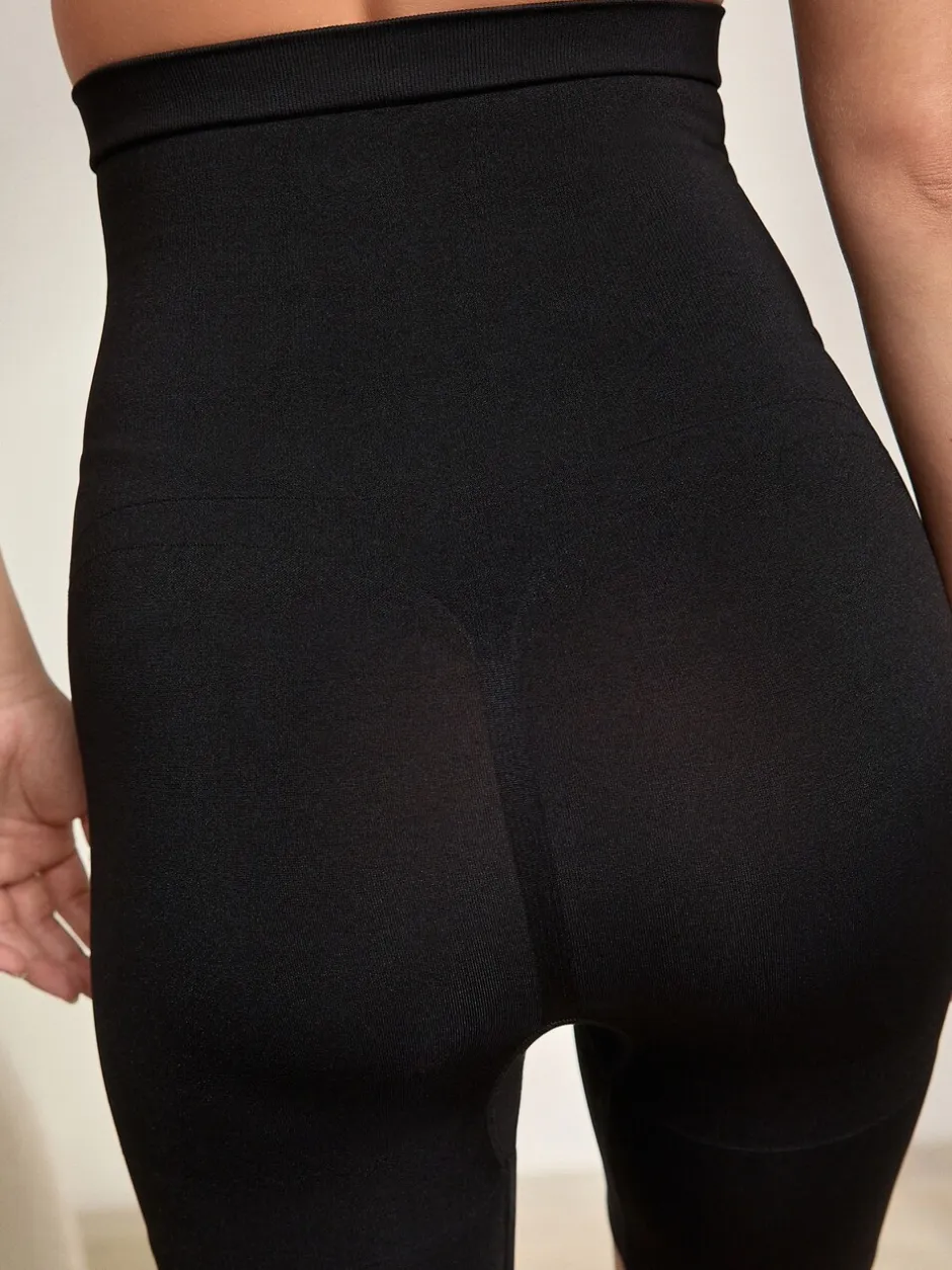 Shapewear|Next - Vormgevende naadloze slip voor gladdere dijen met stevige buikcorrectie Zwart