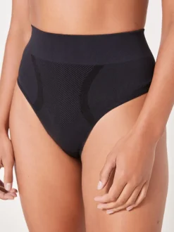 Shapewear|Next - Vormgevende naadloze slip voor gladdere dijen met stevige buikcorrectie Zwart