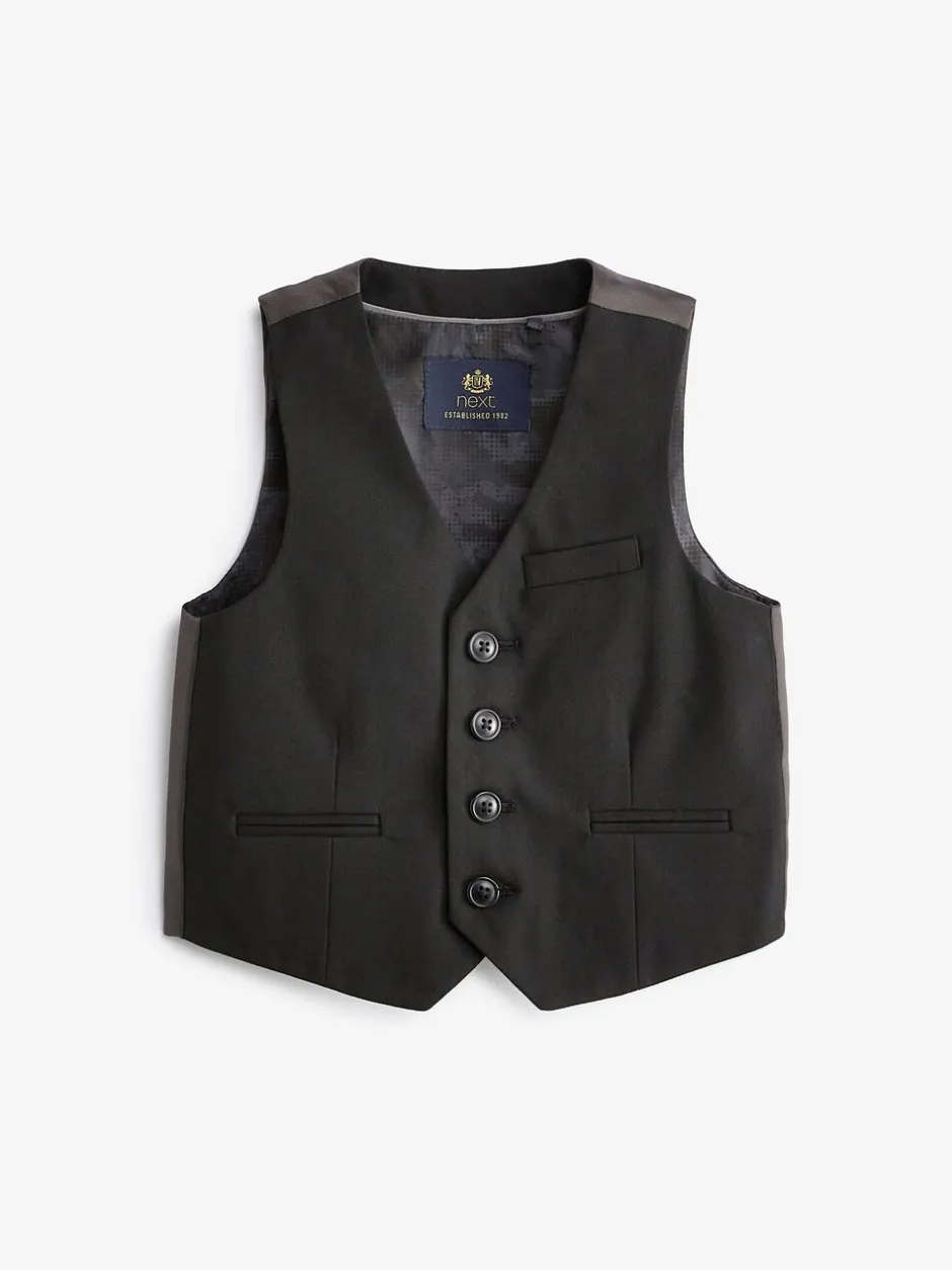 Kostuums En Herenvesten|Shirts*Next - Waistcoat (3-16yrs) Zwart