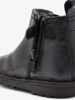 Boots*Next - Warm gevoerde leren Chelsea laarzen Zwart