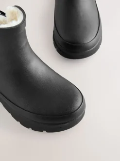 Laarzen|Next - Warme gevoerde enkellaarzen Zwart