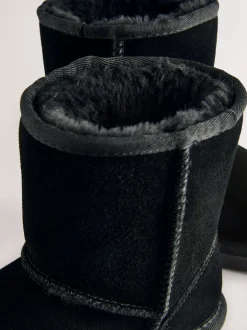 Boots|Next - Waterafstotende suède instaplaarzen Zwart