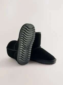 Boots|Next - Waterafstotende suède instaplaarzen Zwart