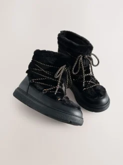 Boots|Next - Waterbestendige laarzen van borg Zwart