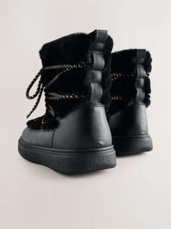 Boots|Next - Waterbestendige laarzen van borg Zwart
