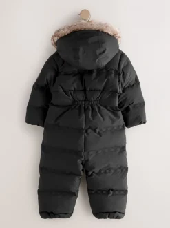 Jassen, Jacks En Kinderwagenpakjes|Jassen En Jacks|Next - Waterdicht gewatteerd sneeuwpak (3mnd-7jr) Zwart