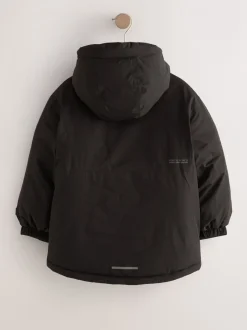 Schoolkleding|Jassen En Jacks|Next - Waterdichte gewatteerde binnenjas (3-16jr) Zwart