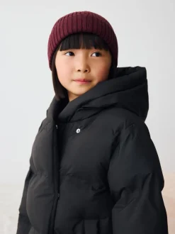 Schoolkleding|Jassen En Jacks*Next - Waterdichte gewatteerde jas met imitatiebontvoering (3-16jr) Zwart