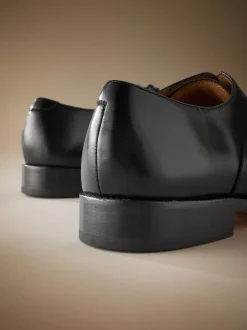 Schoenen|Formele Schoenen*Next Zwart - Wijde pasvorm - Signature Leather - Oxford schoenen met neusstuk