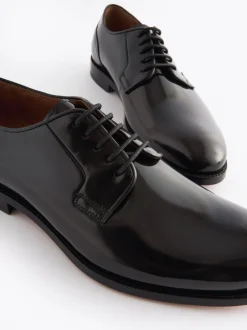 Formele Schoenen|Next Zwart - Wijde pasvorm - Signature - Derby-schoenen met leren zool