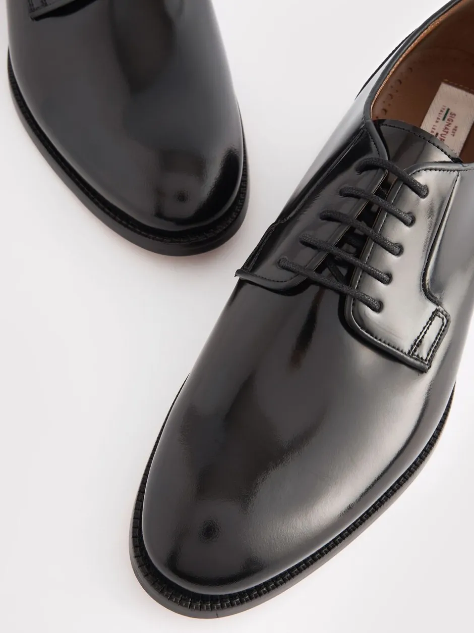 Formele Schoenen|Next Zwart - Wijde pasvorm - Signature - Derby-schoenen met leren zool