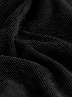 Kostuums En Werkkleding|Broeken|Next Zwart - Wijde pijpen zachte corduroy broeken