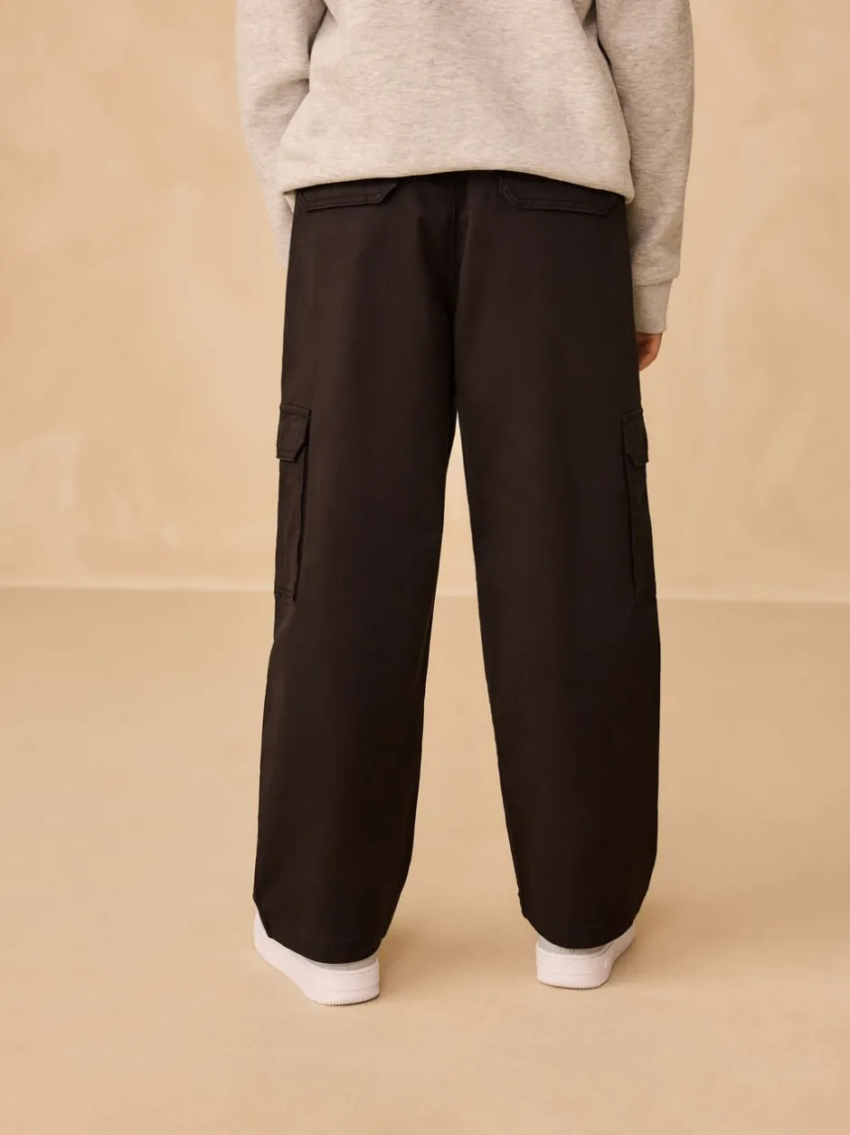 Broeken En Chino's*Next - Woven Cargo Trousers (3-16yrs) Zwart