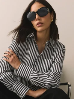 Zonnebril|Next Zwart - Wrap Around Sunglasses