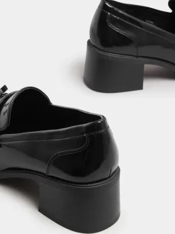 Ruimvallend En Extraruimvallend|Schoenen Met Hakken|Yours Curve - Extra Wide Fit Heeled Tassel Loafers Zwart