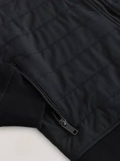 Jassen En Jacks|Next - Zonder capuchon. - Hybrid Full Zip Jacket Zwart