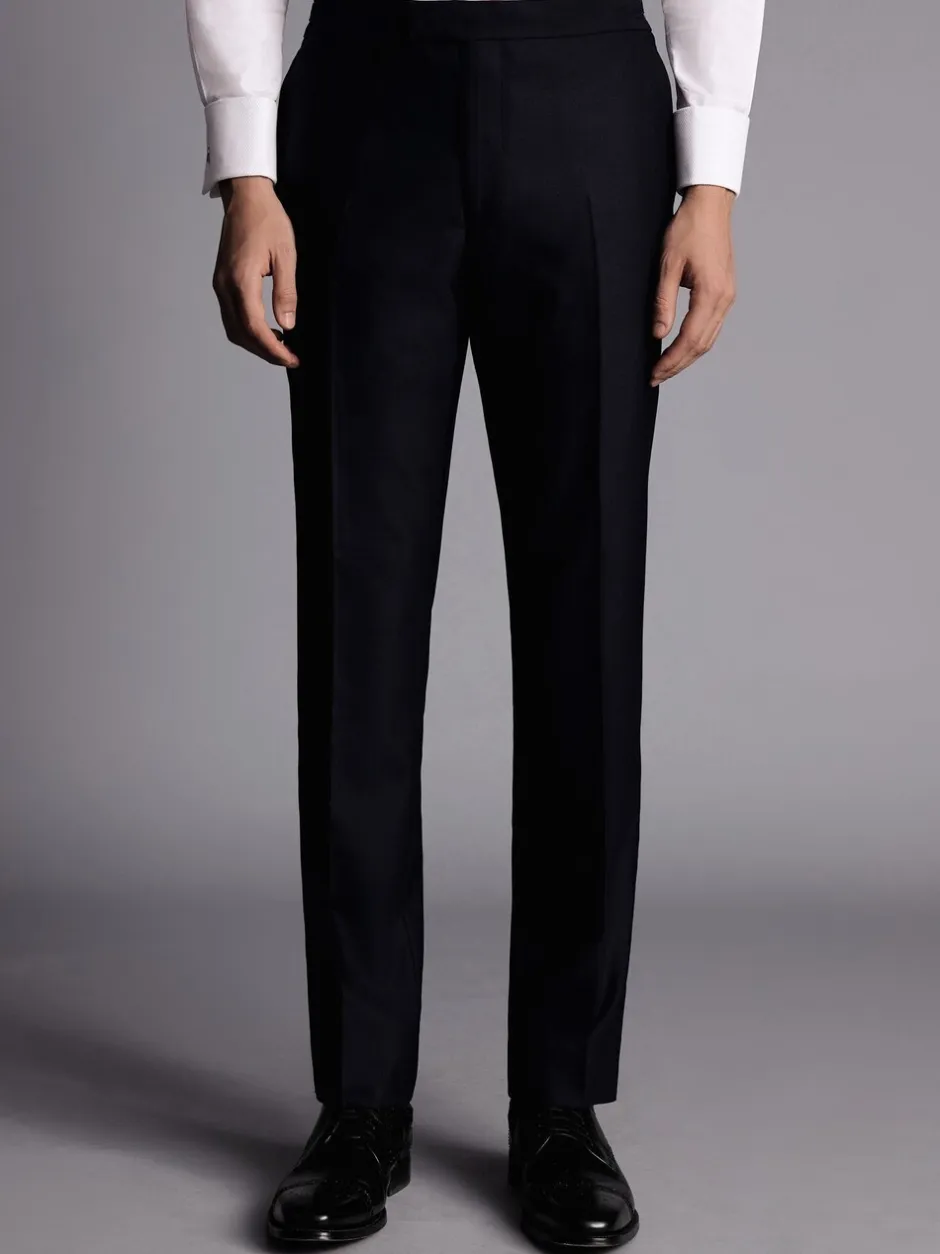 Smokings En Feestkleding*Charles Tyrwhitt - slim-fit broek van dinerkostuum Zwart chroom