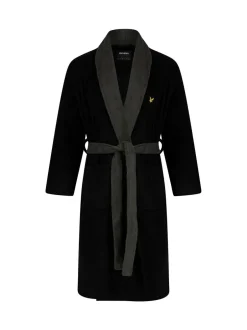 Kamerjassen En Badjassen|Lyle & Scott Zwart chroom - Adrian badjas
