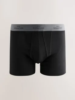 Ondergoed|Ondergoed|Next Zwart comfortabel zacht - Verpakking van 4 - Signature boxershorts