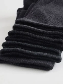 Sokken|Next Zwart dambordprint - Verpakking van 7 paar sokken met hoog aandeel katoen