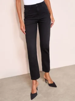 Jeans*Friends Like These - Ankle Straight Leg Jeans Zwart denim