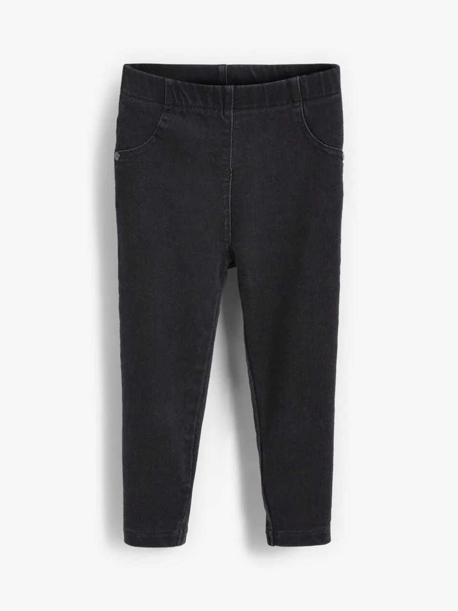 Jeans En Joggingbroeken|Jeans|Next - Jegging met elastische taille (3 mnd-7 jr) Zwart denim