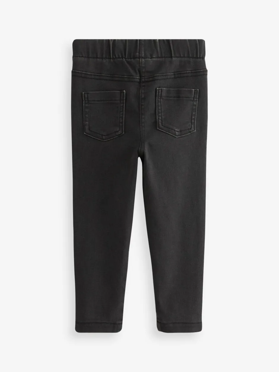 Jeans En Joggingbroeken|Jeans|Next - Jegging met elastische taille (3 mnd-7 jr) Zwart denim