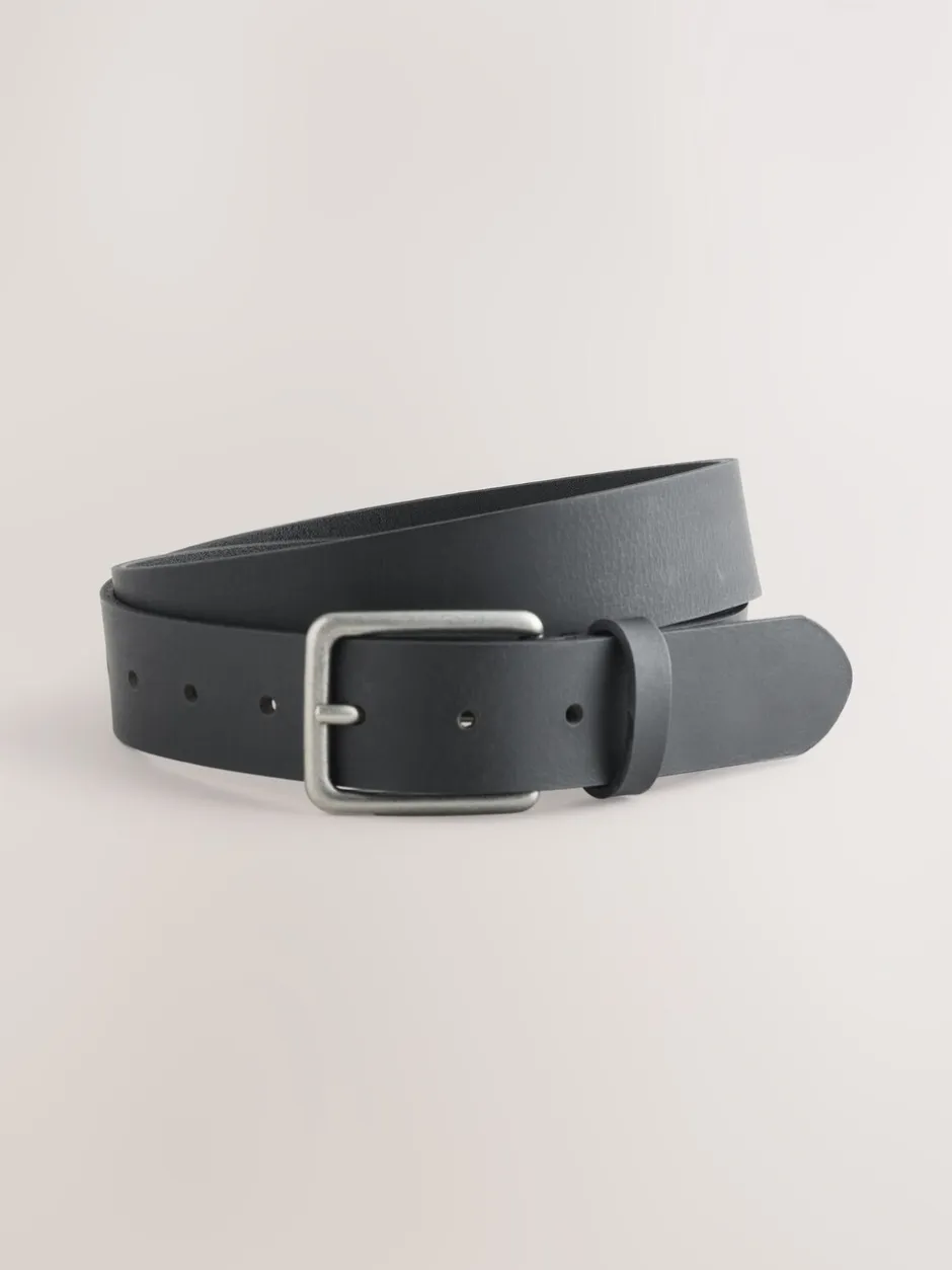 Riemen En Bretels*Next Zwart en bruin - Burnished Leather Belts Set 2 Pack