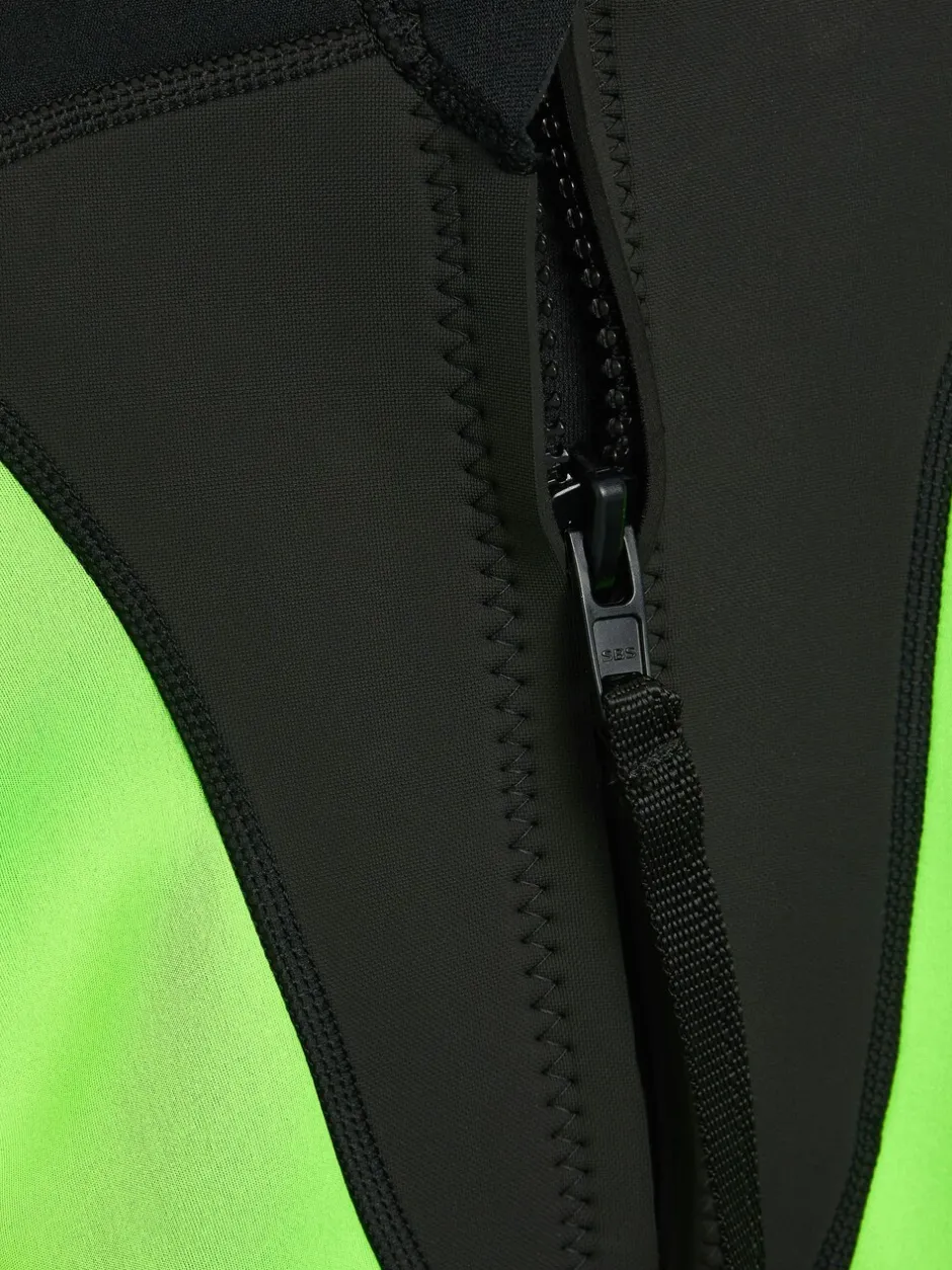 Badkleding|Next - Wetsuit (1 - 16 jr) Zwart en groen met korte mouw