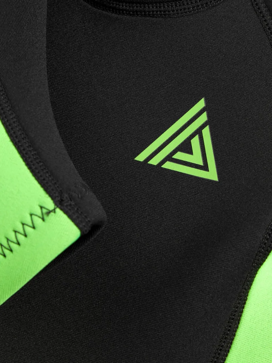 Badkleding|Next - Wetsuit (1 - 16 jr) Zwart en groen met korte mouw